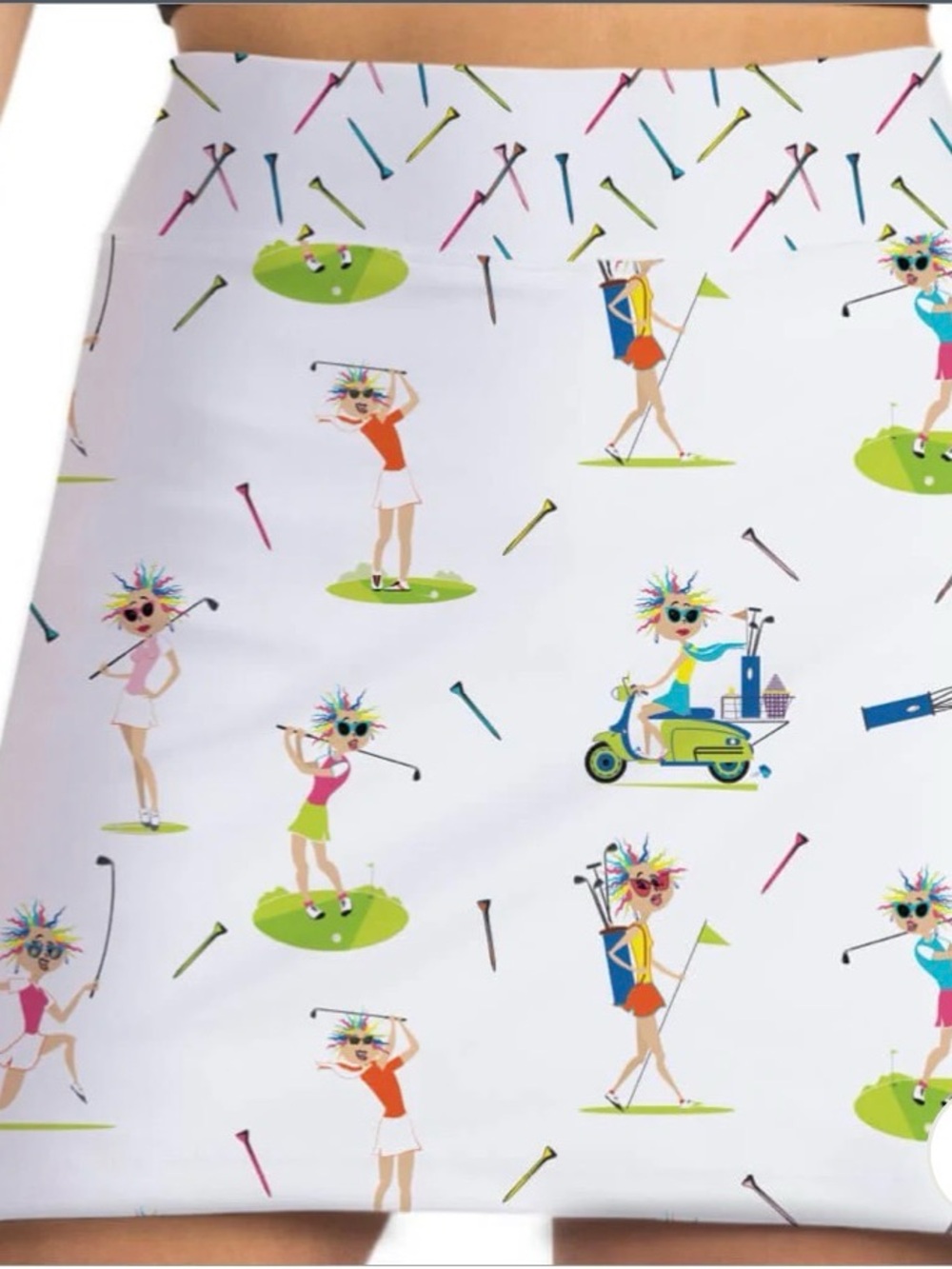 Skort Obsession “Wacky Wanda” golf skort. Size large.